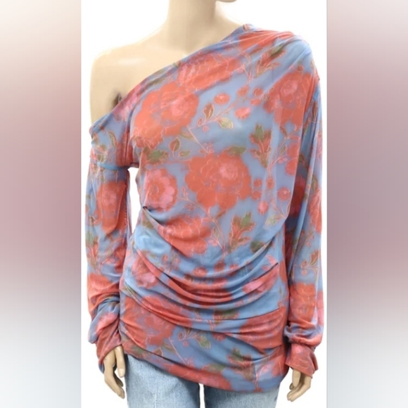 Free People Printed All Day Convertible Top Dress Size Large - Picture 4 of 5